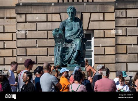 Edinburgh Scotland Saturday September Tourists Around The