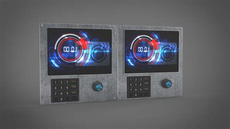 Sci-Fi Wall Panel 3D Model