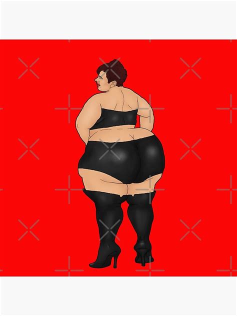 BBW Mit Riesigen Hintern Im Schwarzen Lack Outfit Poster Von PinUpsandPulp Redbubble
