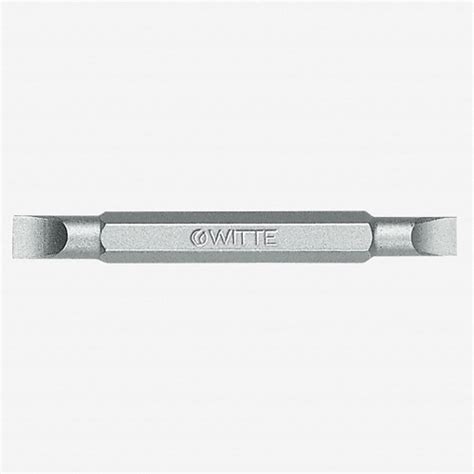 witte pro double ended slotted bit        mm