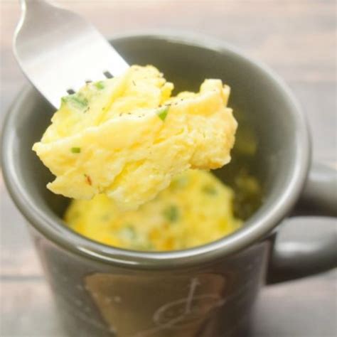 Easy Scrambled Eggs in a Mug | Just Microwave It