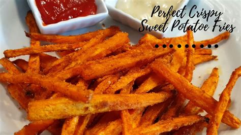 How To Make Perfect Crispy Sweet Potatoe Fries Oven Baked Sweet