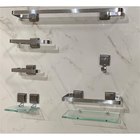 Kit Para Banheiro De Luxo - 1 Kit Para Banheiro Luxo de Alumínio 6 Peças | Shopee Brasil
