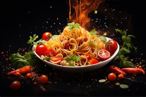 Premium AI Image AI Italian Spaghetti Food Advertising Food Photography