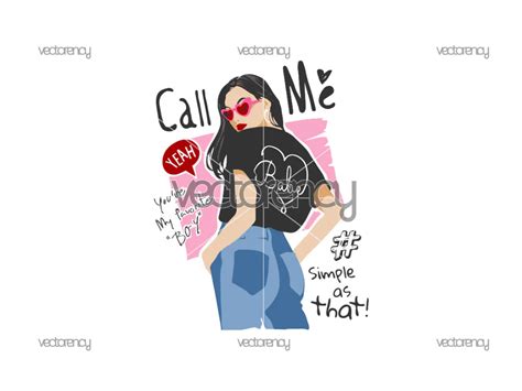 Call Me Babe PNG Vectorency