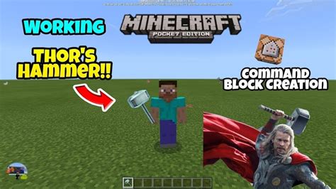 How To Make Thor S Hammer In Mcpe Minecraft Pocket Edition Youtube