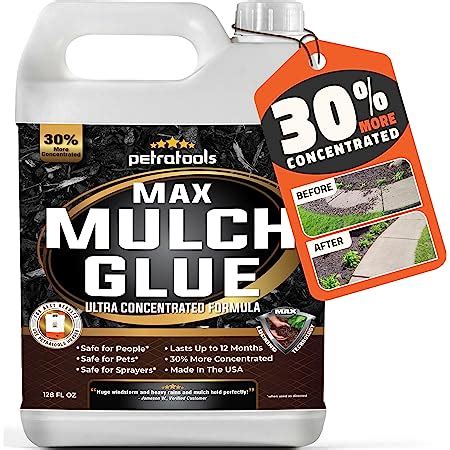 Amazon DOMINATOR Mulch Anchor 2 5 Gallons Mulch Glue And Pea