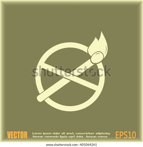No Naked Flame Warning Sign Vector Stock Vector Royalty Free 405064261 Shutterstock