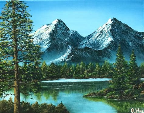 Paintings Of Mountains And Trees Warehouse Of Ideas