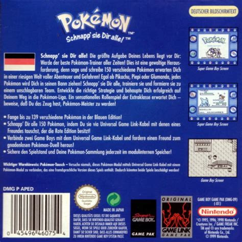 Pok Mon Blaue Edition Bersicht Ntower Dein Nintendo Onlinemagazin