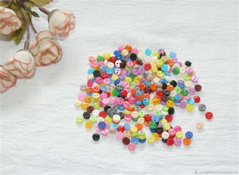 Пуговица пластик микро 6 мм купить в интернет-магазине Ярмарка Мастеров ...