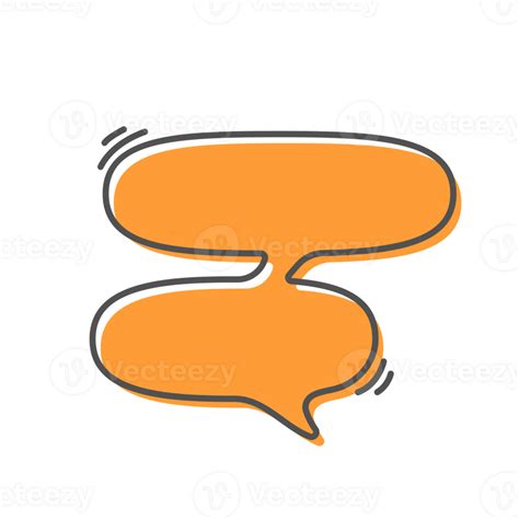 Hand Drawn Text Box Cute Cartoon Style Talking Dialogue Png