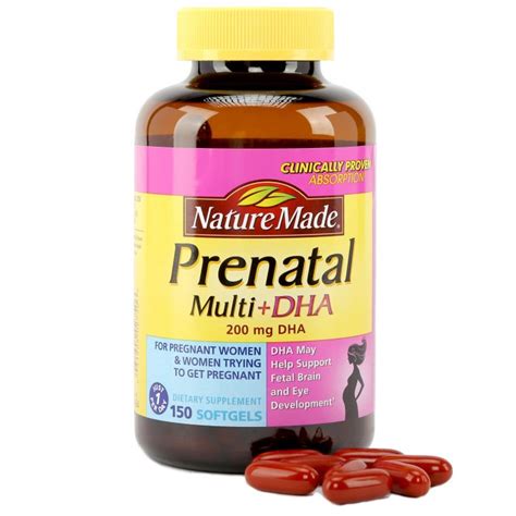 Vitamin T Ng H P Cho B B U Nature Made Prenatal Multi Dha Vi N