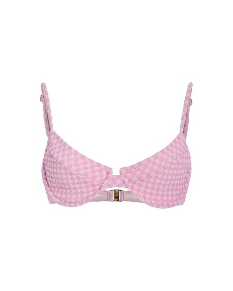 Juillet Lulu Bikini Top In Pink Lyst