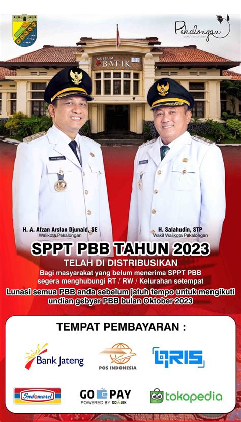 Sppt Pbb Tahun 2023 Telah Di Distribusikan Badan Keuangan Daerah Kota