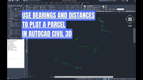 How To Plot With Bearing And Distance On Autocad Templates Sample