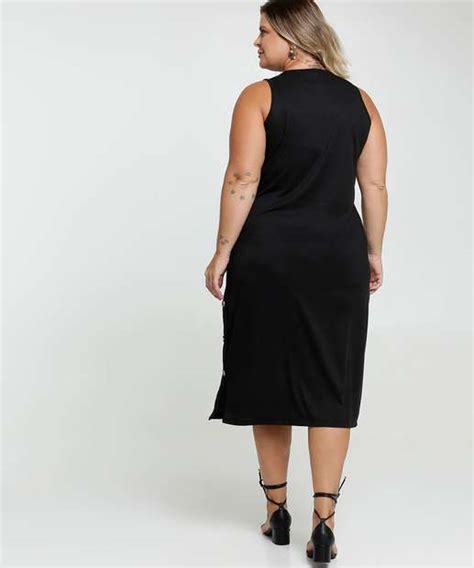 Vestido Feminino Midi Plus Size Marisa