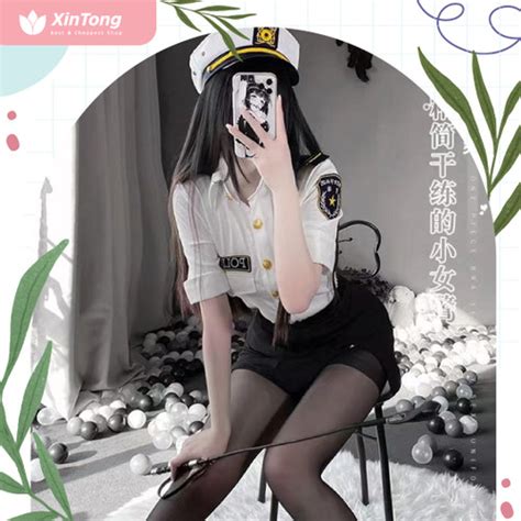 Promo Csl Set Lingerie Sexy Rok G String Model Cosplay Police Women