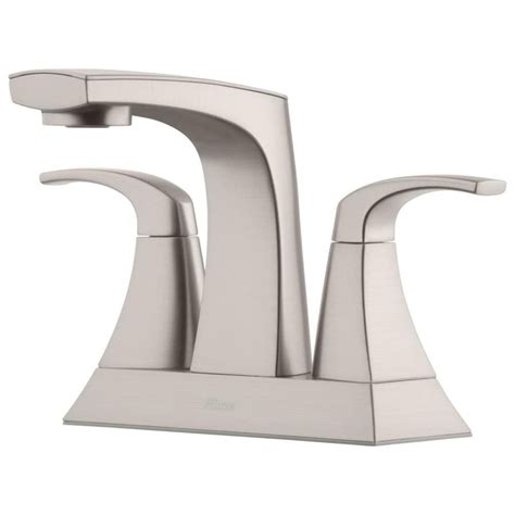 Pfister Karci Spot Defense Brushed Nickel 2 Handle 4 In Centerset Watersense Bathroom Sink