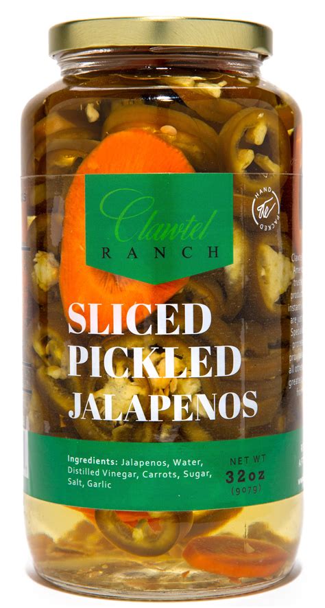 Clawtel Ranch Sliced Pickled Jalapenos 2 Jars 32oz Jar