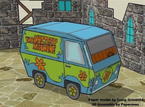 Scooby Doo The Mistery Machine Paper Model By Craig Griswold