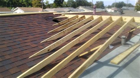 How To Build A Hip Roof On A Flat Roof Youtube