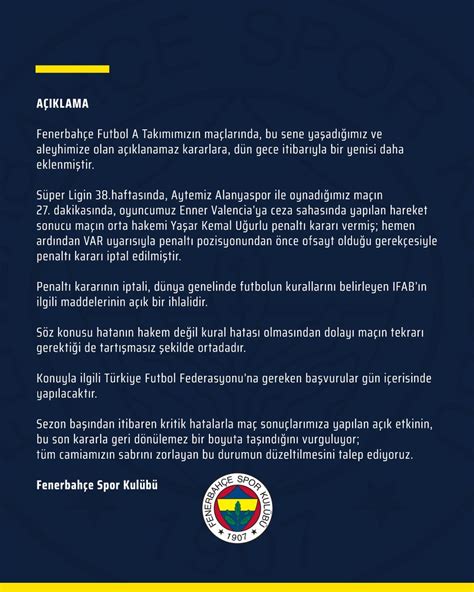 Futbolarena On Twitter Son Dak Ka Fenerbah E Alanyaspor Ma N N