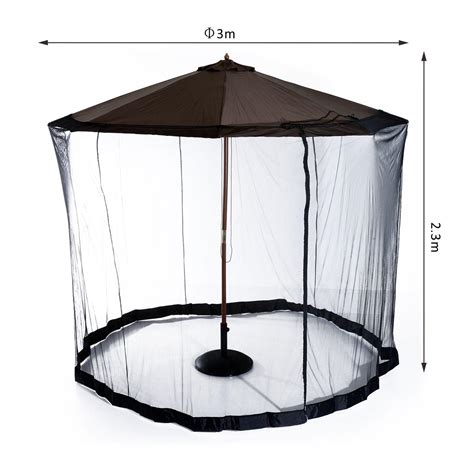 Moustiquaire Cylindrique Pour Parasol M Diam Tre Avec Fermeture