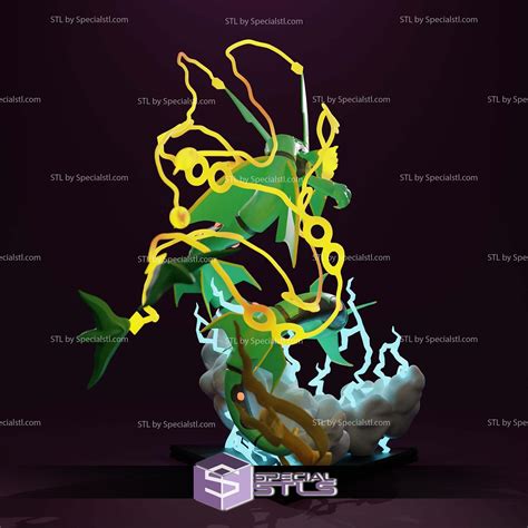 Basic Pokemon Collection Mega Rayquaza Stl Files Specialstl