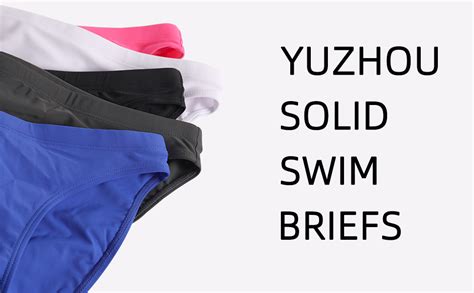 YUZHOU Mens Bikini Swimwear Low Rise Swim Briefs Solid Bathing Suit