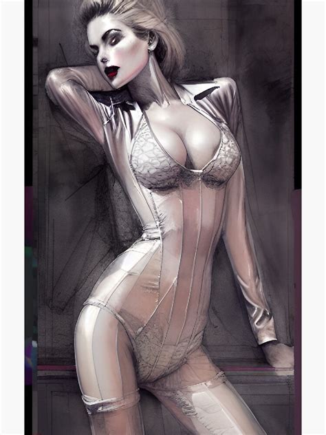 Latex Beauty Baroque Goth Fantasy Lingerie Original Sexy Erotic Ecchi Pinup Female Model Pose