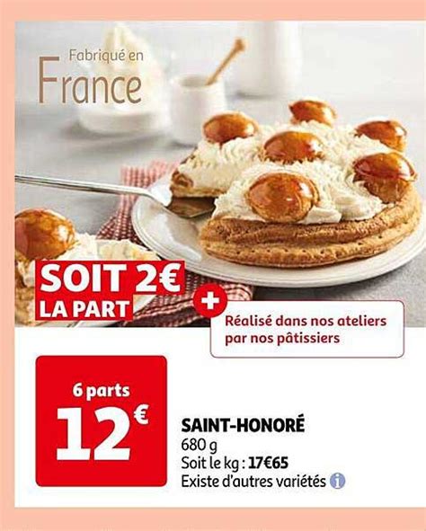 Promo Saint honoré chez Auchan iCatalogue fr