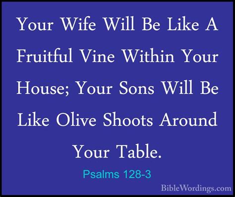 Psalms 128 Holy Bible English
