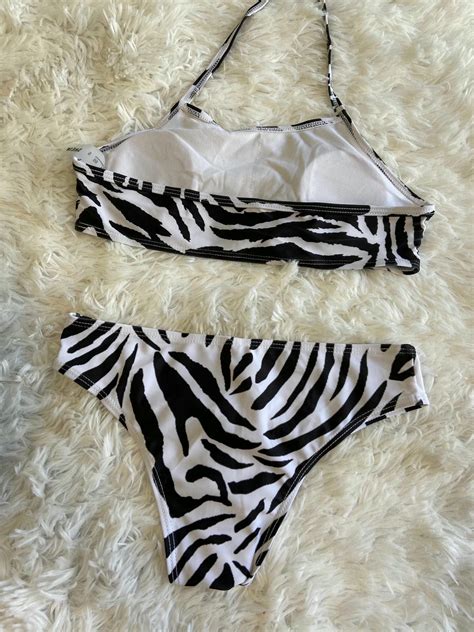 Bikini Malla Blanca Zebra Saldos Vip Tienda Virtual