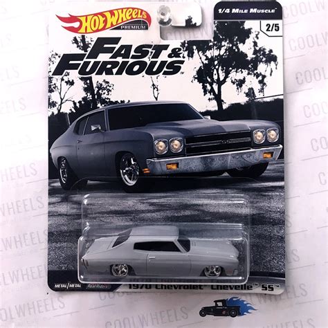 Hot Wheels Premium Fast Furious Wave Mile Muscle Chevrolet Chevelle Ss Grey