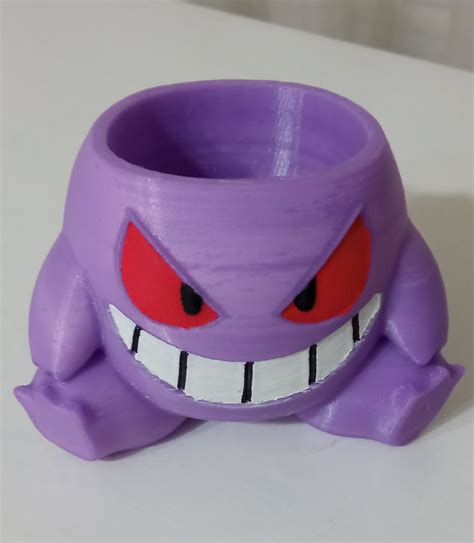 Gengar Flower Pot Gengar Planter Gengar Pencil Case Pokemon Etsy