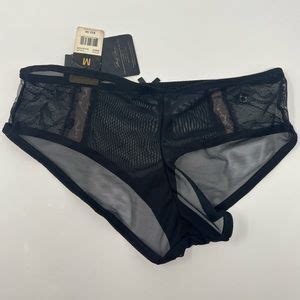 Marilyn Monroe Intimates Sleepwear Mesh Black Panties Bikini Lace Underwear Briefs Thong
