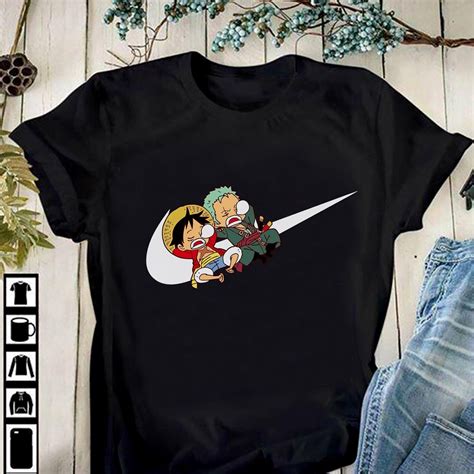 Nike Luffy And Zoro T Shirt Nike T Shirt One Piece T Shirt Etsy