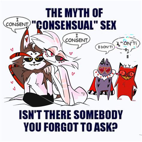 The Myth Of Consensual Sex Fanart By Artist Mistmistly Mistmistly Rhazbinhotel