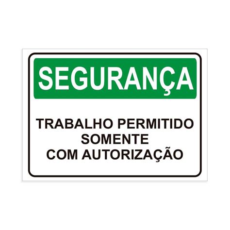 Placa De Sinaliza O Seguran A Trabalho Permitido Somente Submarino