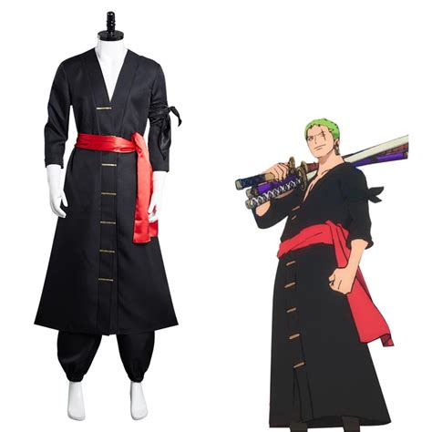 One Piece Wano Country Roronoa Zoro Halloween Carnival Suit Cosplay