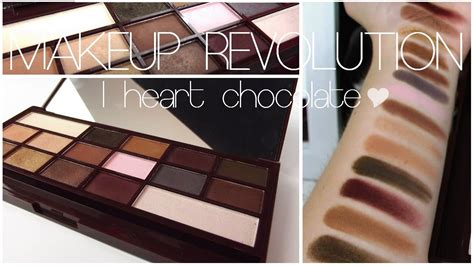 Revue Makeup Revolution Palette I Heart Chocolate Youtube