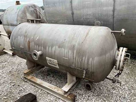 500 Gallon Ward Horizontal Pressure Vessel 316 Stainless Steel