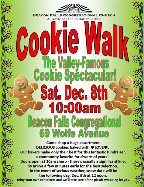 Beacon Falls Congregational Church Cookie Walk 2012