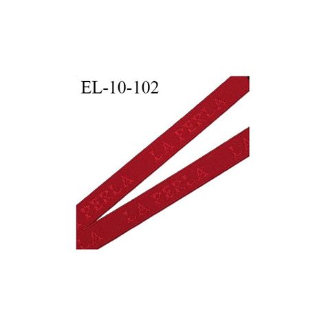 Elastique mm lingerie SG couleur rouge marqué la perla fabriqué France grande marque largeur