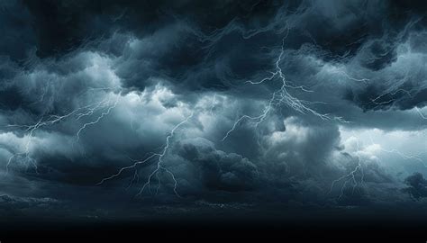 Dark Clouds With Lightning Wallpaper