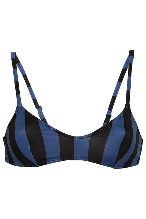SOLID STRIPED Rachel Striped Bikini Top THE OUTNET