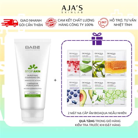 S A R A M T Babe Stop Akn Purifying Cleansing Gel Cho Da D U M N Ml Ajas Skinlab Shopee