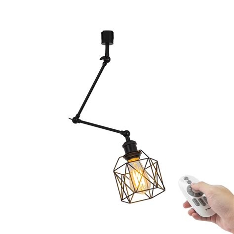 Fsliving Remote Control J Type Track Pendant Light With Adjustable Arm