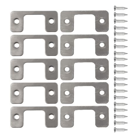 Sunfex 410pc Door Strike Plate Adjustable Deadbolt Door Latch Plate